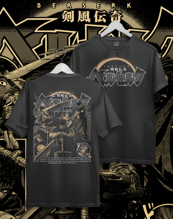 Polera Berserk - Guts '97 | Frente y Espalda