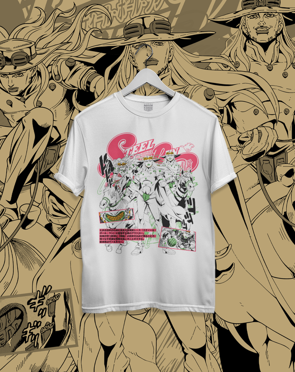 Polera JOJO Steel Ball Run - SBR Gyro Zeppeli
