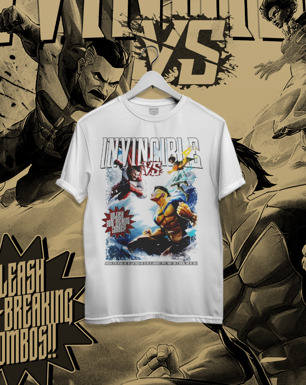 Polera Invincible VS - Comic Fight