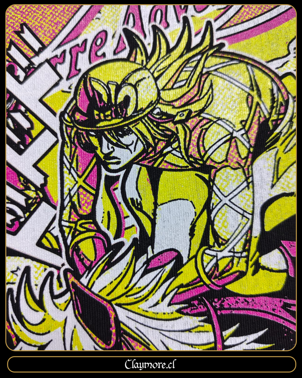 polera de jojo steel ball run diego brando y silver bullet