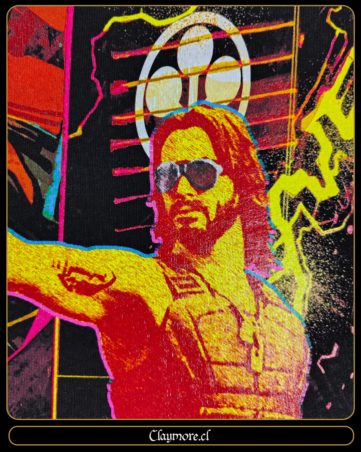 polera de cyberpunk 2077 con johnny silverhand al centro 1