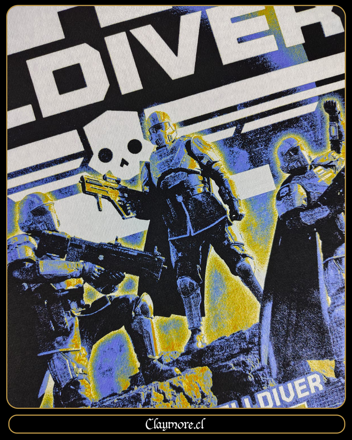 polera de helldivers 2 representando a la democracia, la libertad y la prosperidad 1