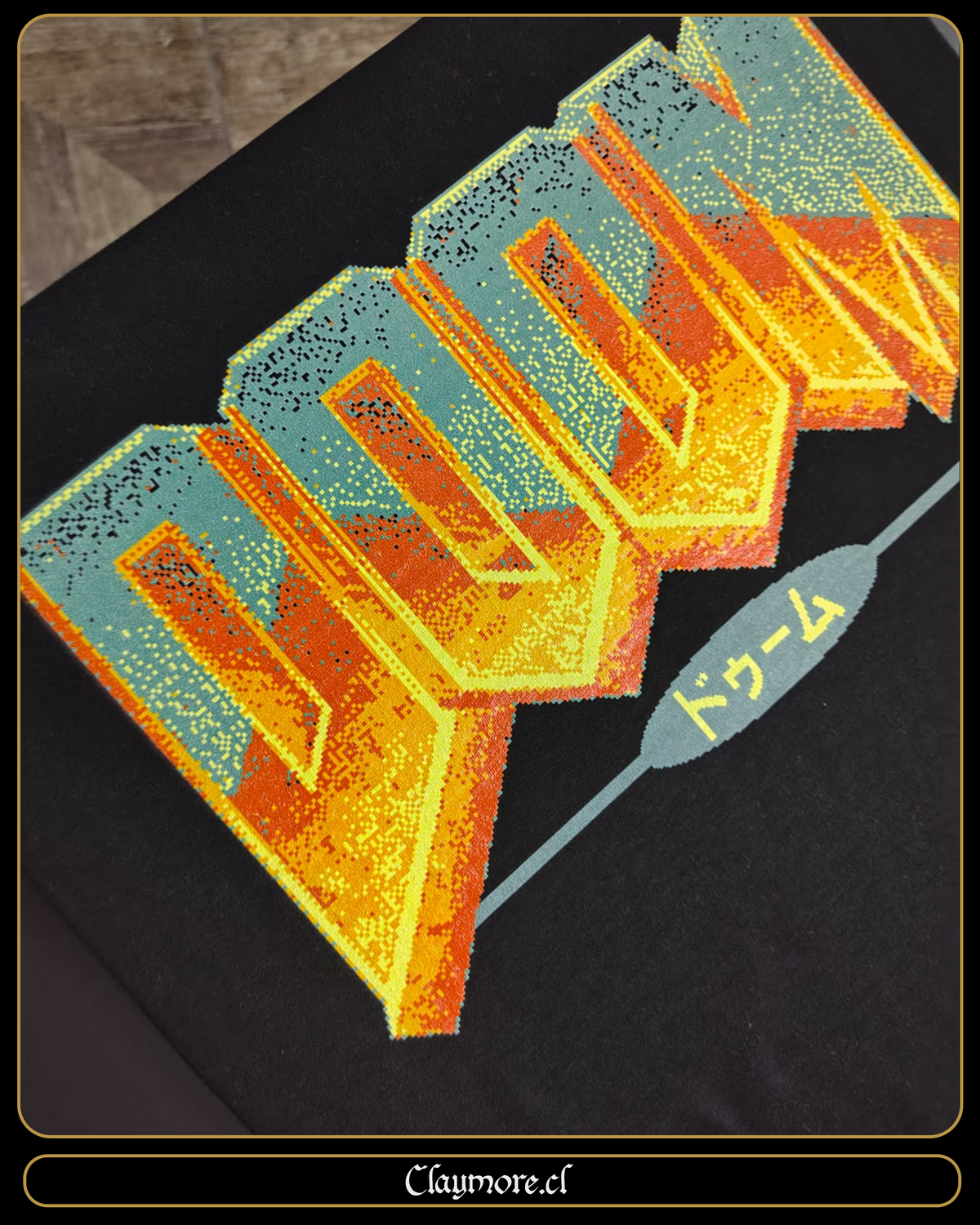 polera de doom edición japonesa 1993 en pixeles 1