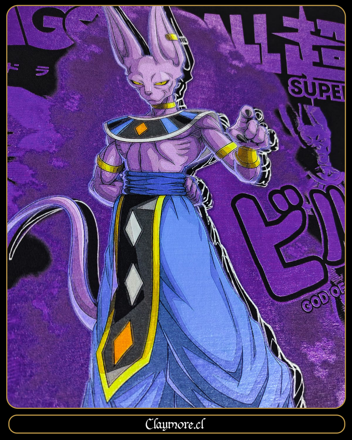 polera de Bills Dios de la Destrucción dragon ball super DBS 1