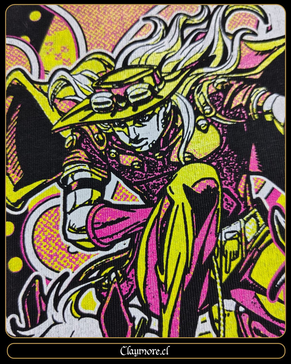 polera de jojo steel ball run gyro zeppeli  y valkyrie
