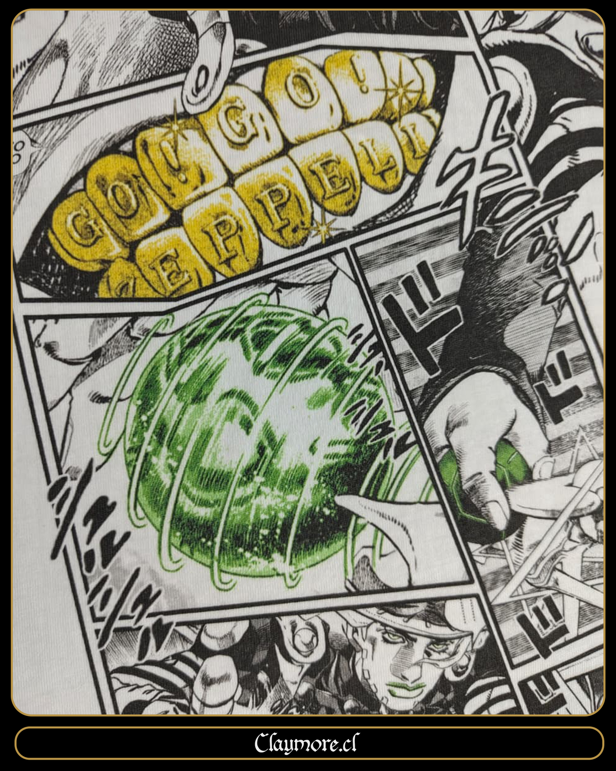 Polera Jojo Steel Ball Run - Gyro Zeppeli