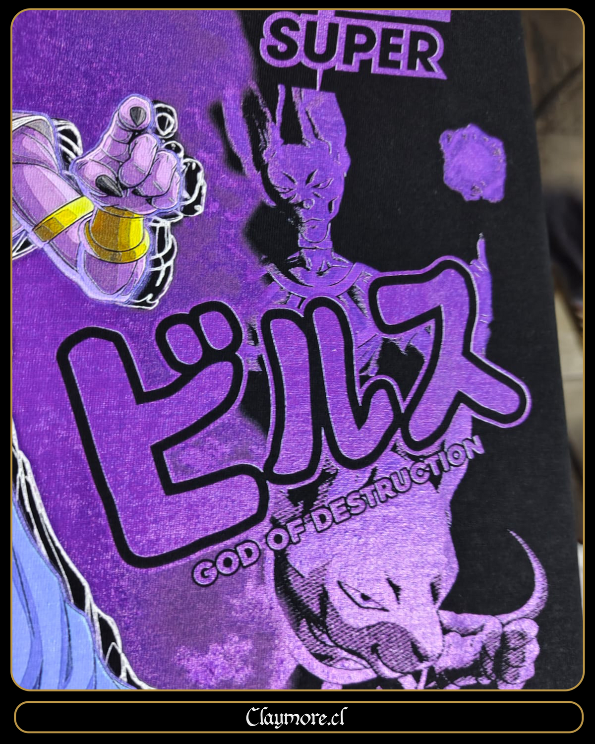 polera de Bills Dios de la Destrucción dragon ball super DBS 2