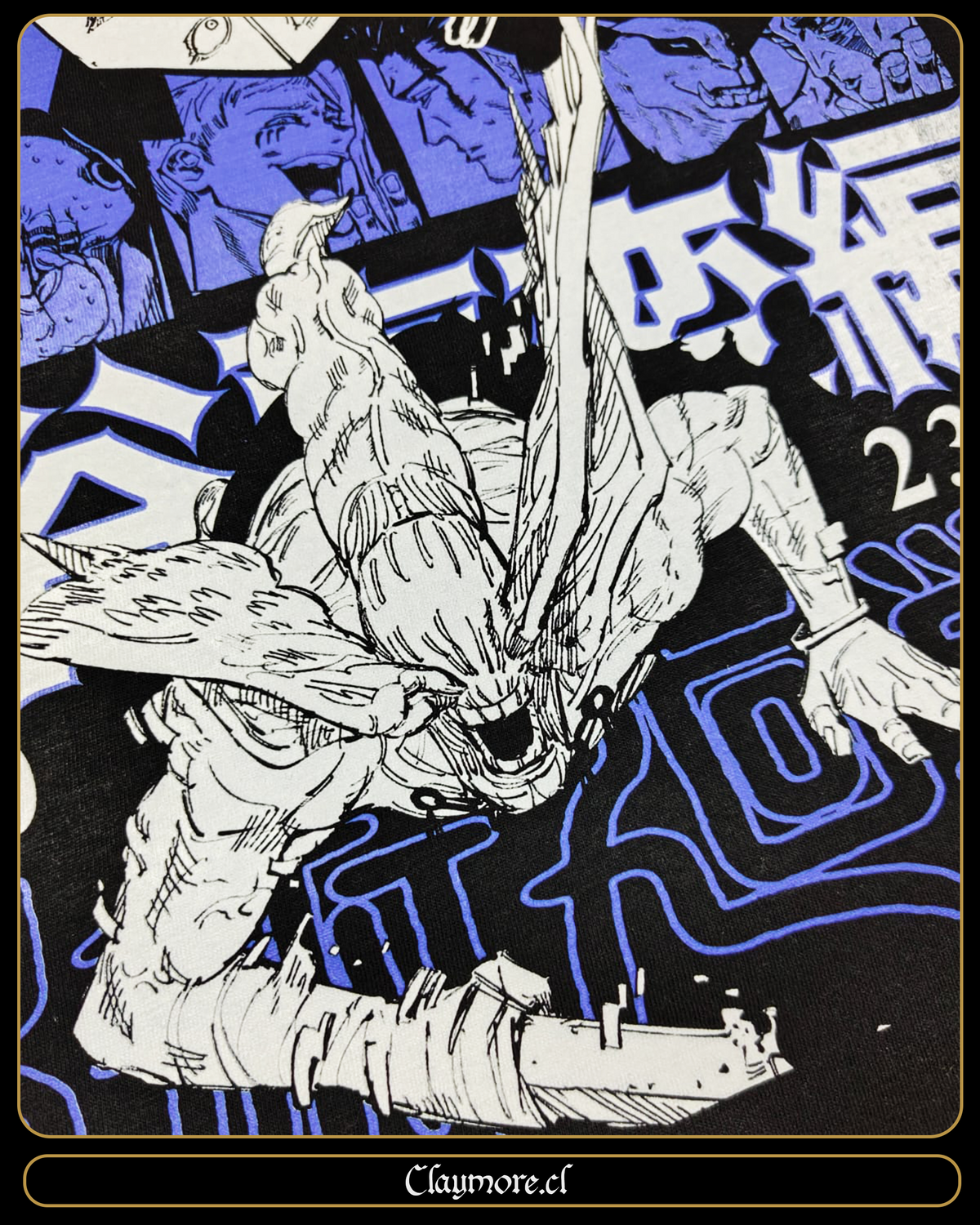 polera del incidente de shibuya de jujutsu kaisen jjk con el cubo de gojo encerrado y los demás personajes 2