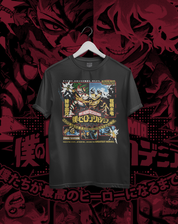 Polera Boku No Hero - One For All vs All For One