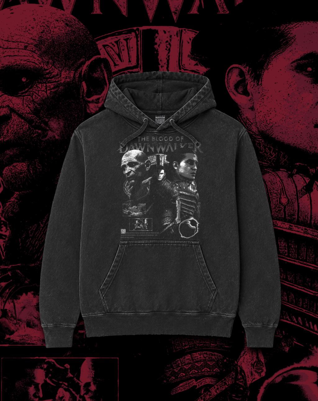 Polerón negro The Blood of the Dawnwalker - Caminante del Alba – estampado frontal