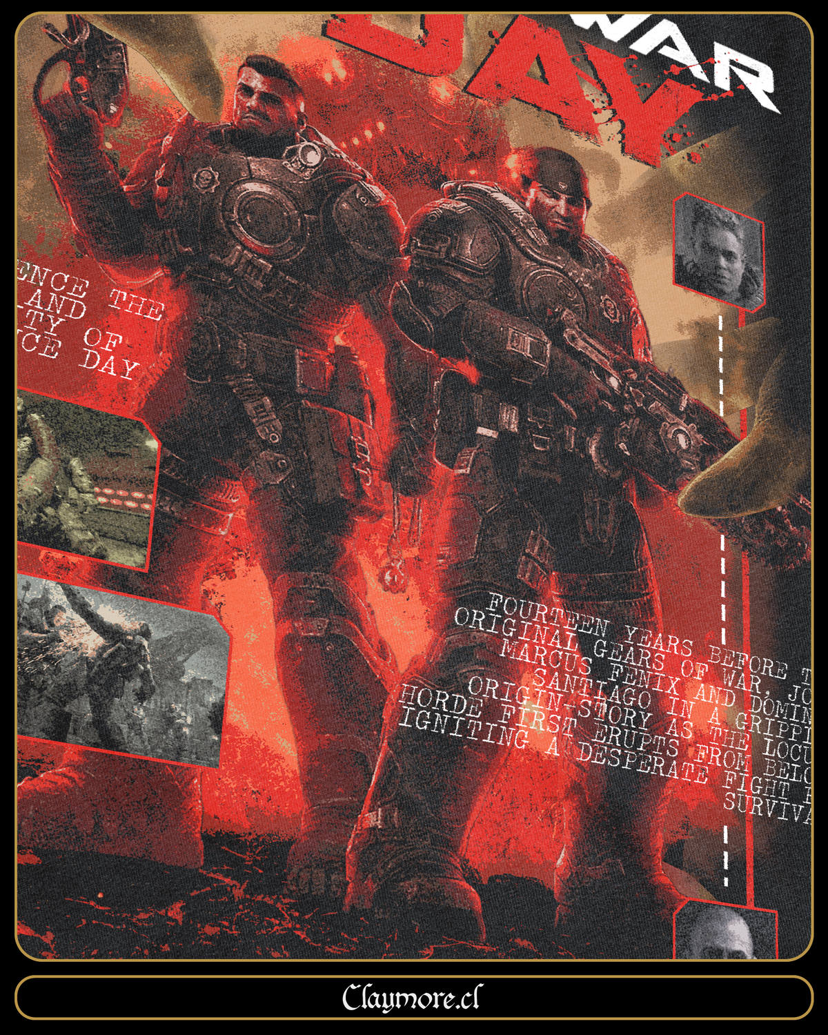 Polera de Gears of War E Day 08