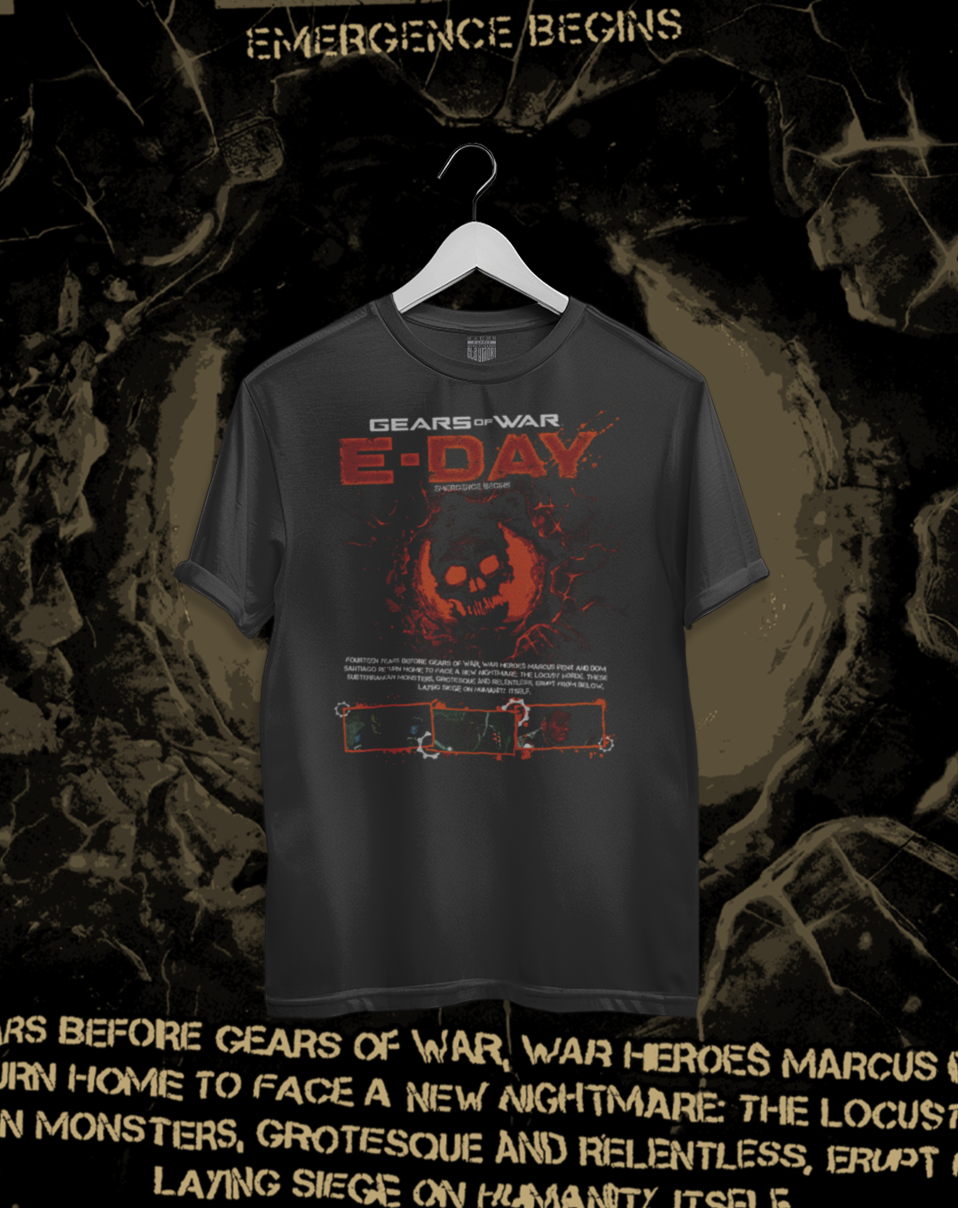 Polera Gears of War E-Day - Emergence Day