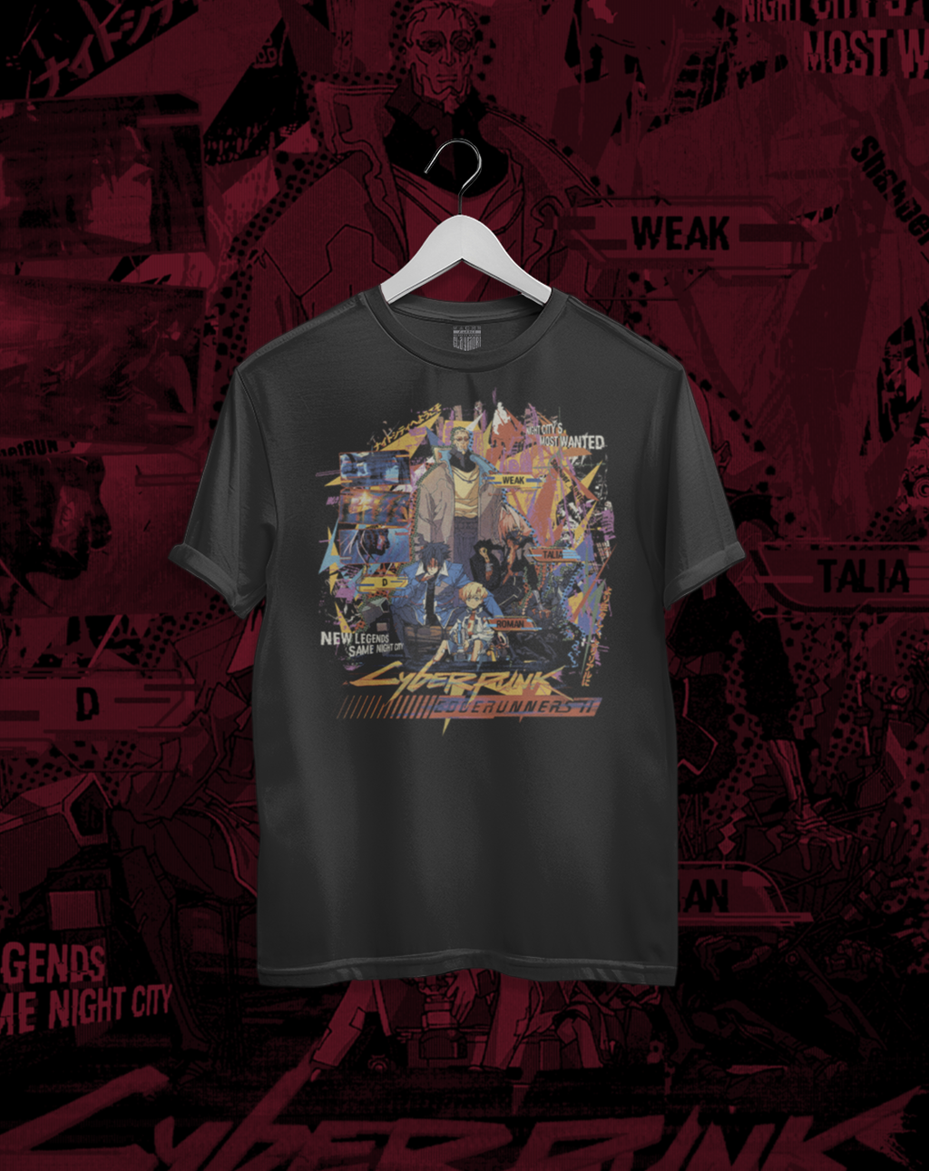 Polera Cyberpunk Edgrunners II - Nuevas Leyendas en Night City