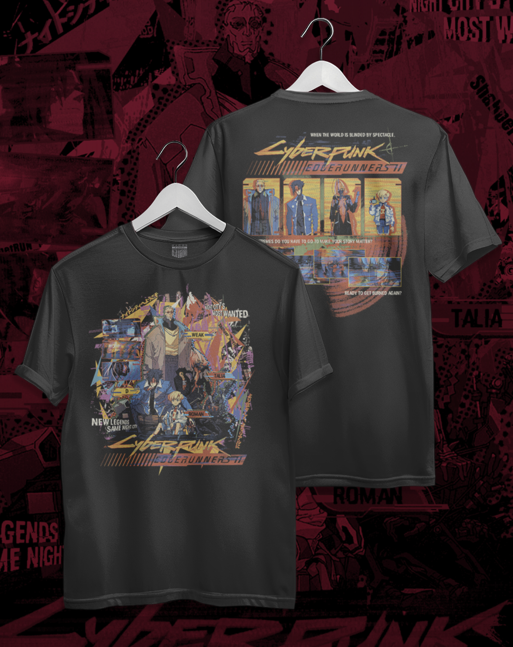 Polera Cyberpunk Edgrunners II - Nuevas Leyendas en Night City
