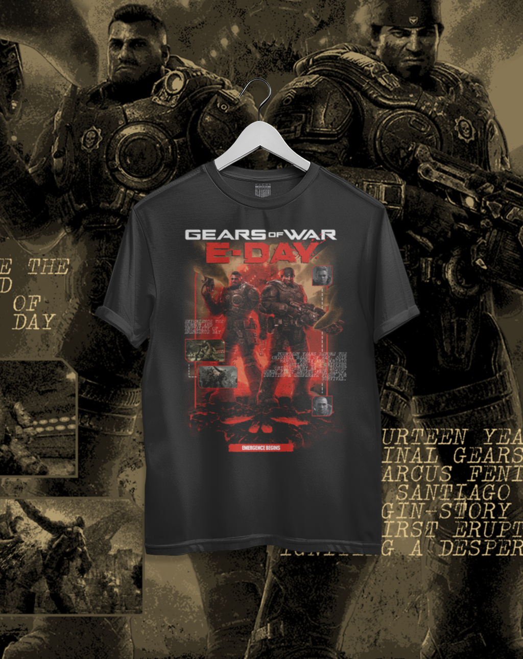 Polera Gears of War E-Day - Gears of War E Day