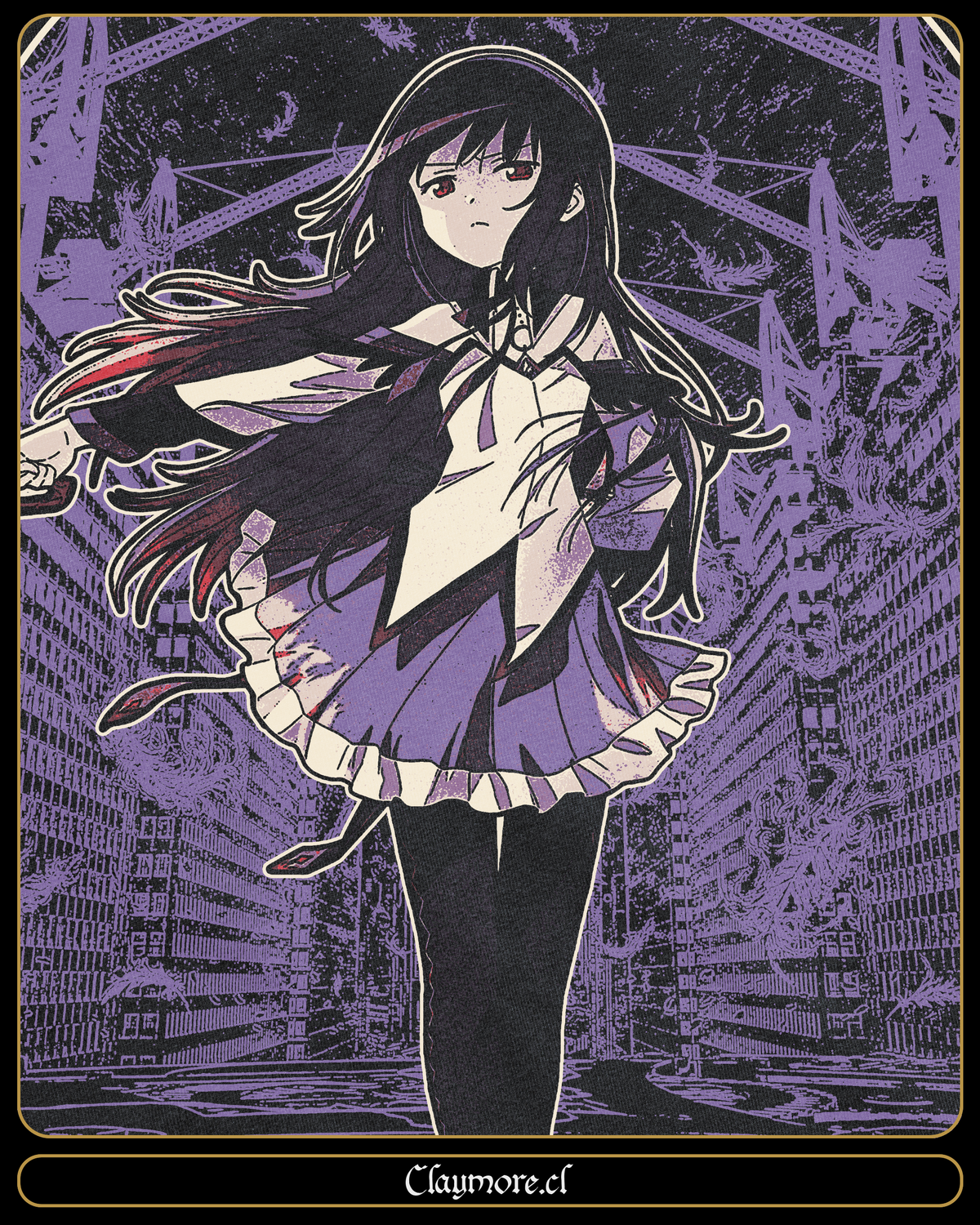 Polera de Madoka Magica Homura 1