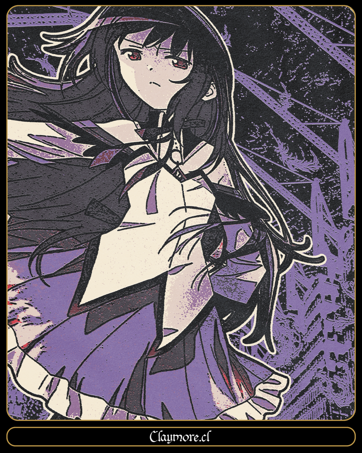 Polera de Madoka Magica Homura 3
