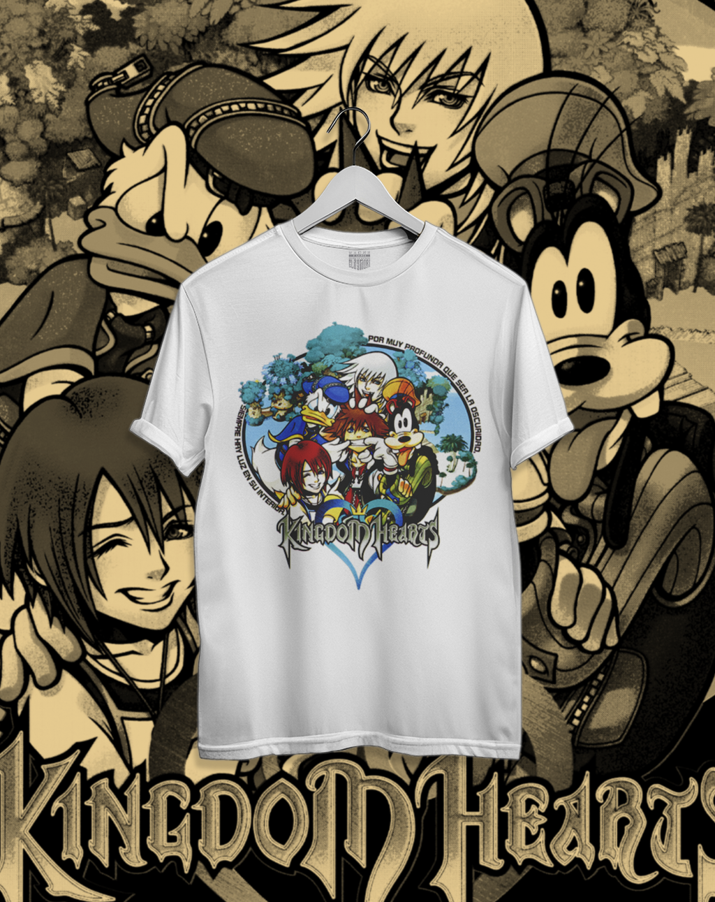 Polera Kingdom Hearts - La Fuerza de la Amistad