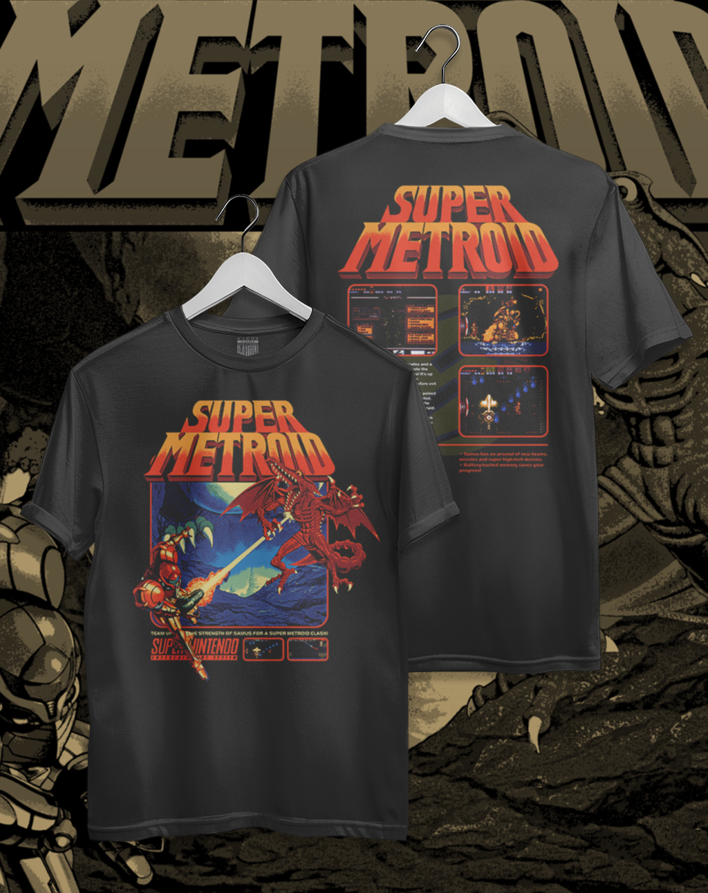 Polera Metroid - Super Metroid