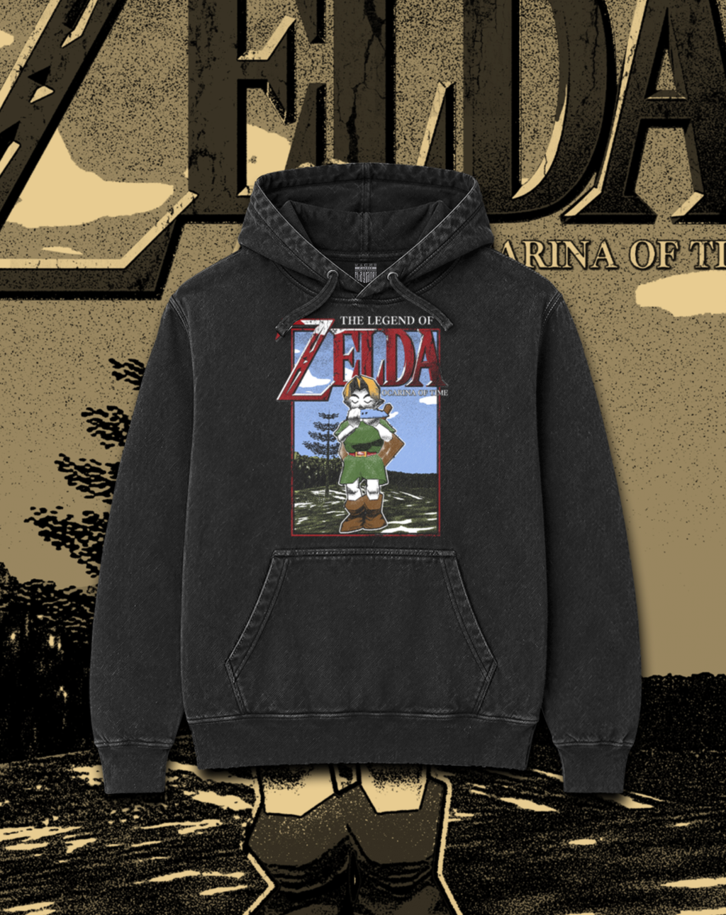 Polerón The Legend of Zelda - Link Ocarina Retro