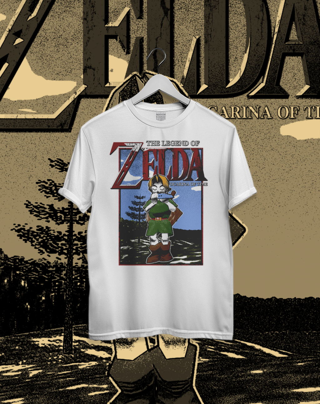 Polera The Legend of Zelda - Link Ocarina Retro