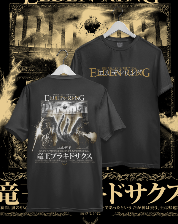 Polera Elden Ring - Dragonlord Placidusax | Frente y Espalda