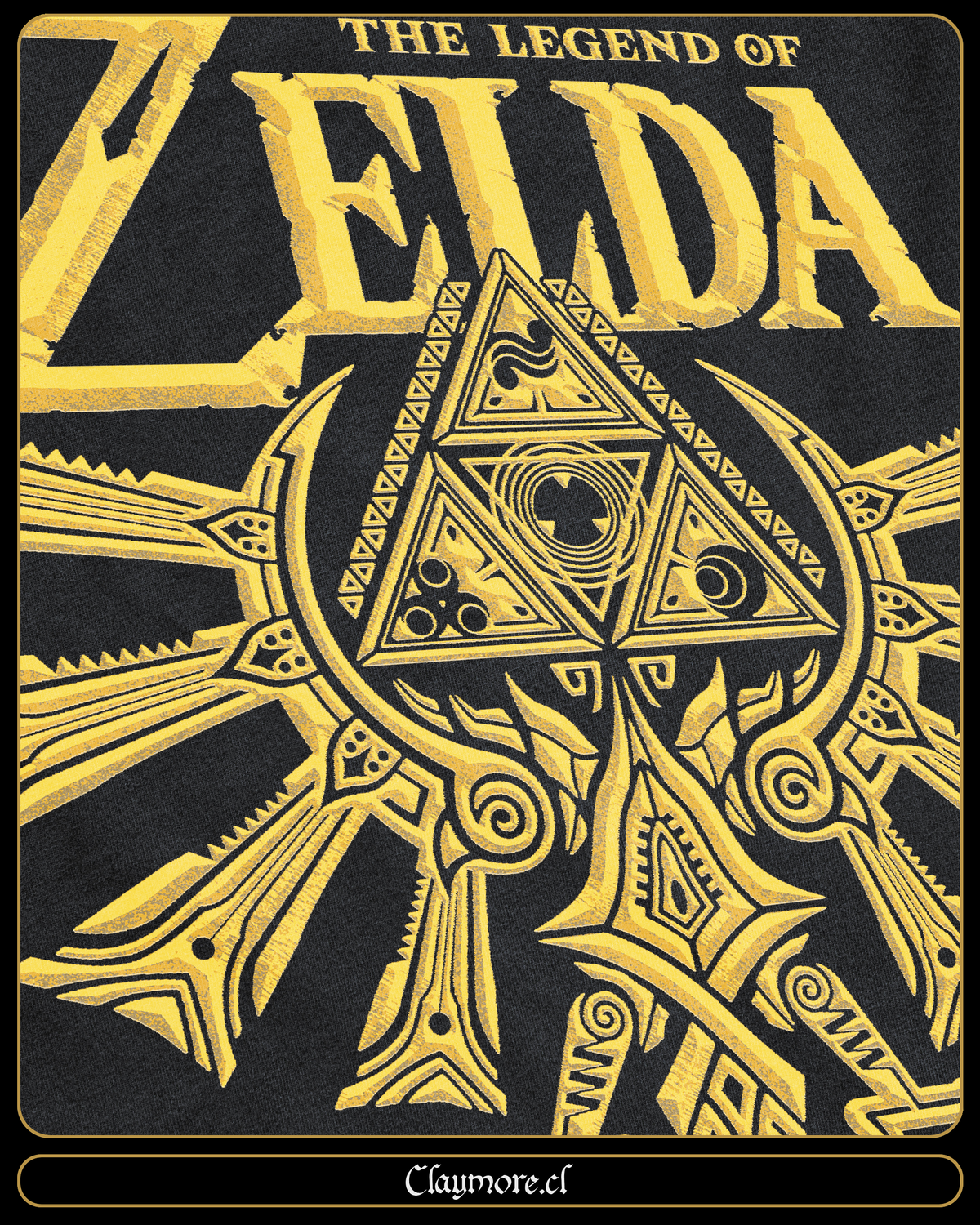 Polera Zelda Trifuerza Ocarina of Time 1