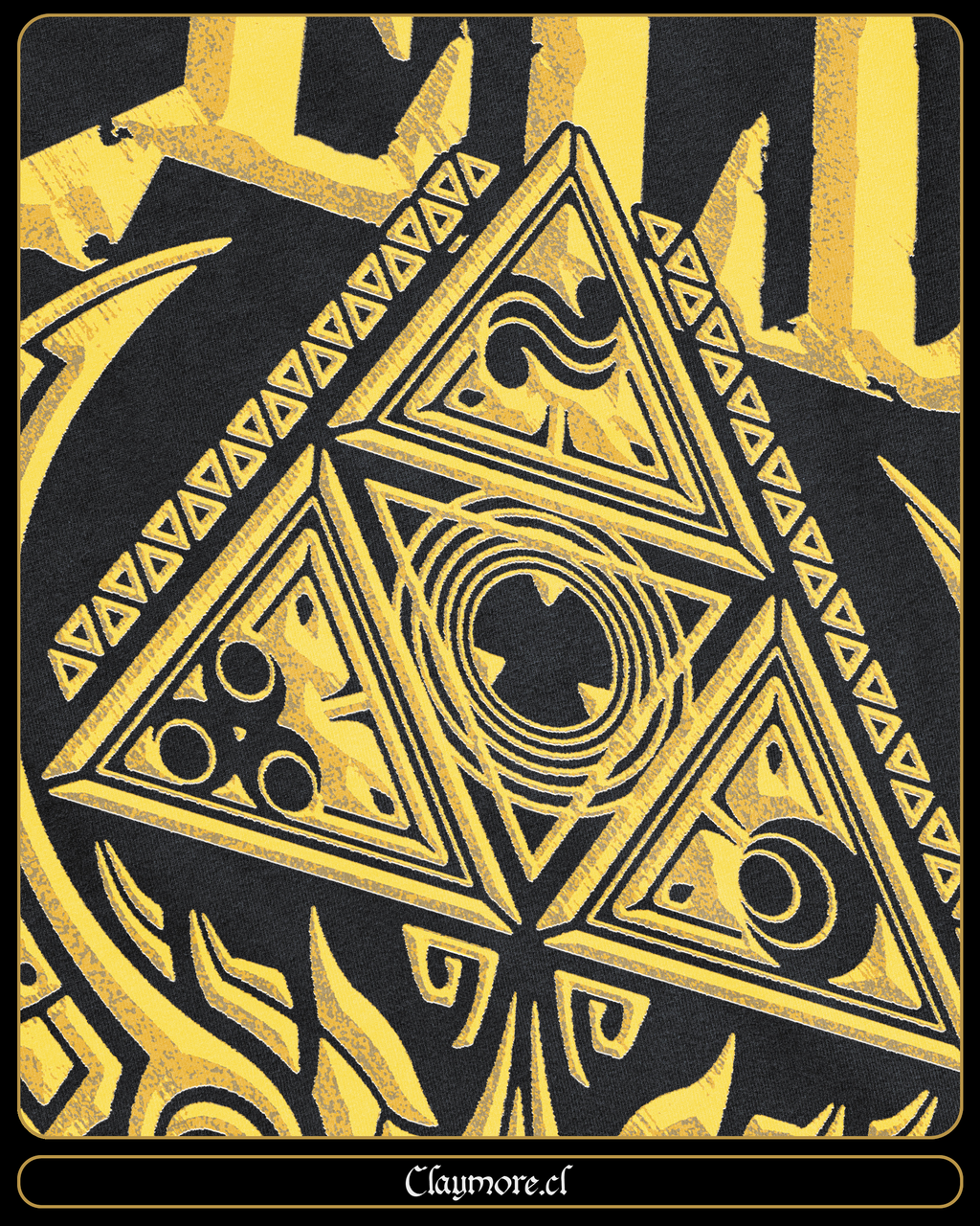 Polera Zelda Trifuerza Ocarina of Time 2
