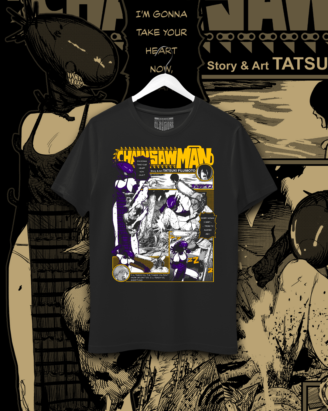 Polera Chainsaw Man - Reze vs Denji