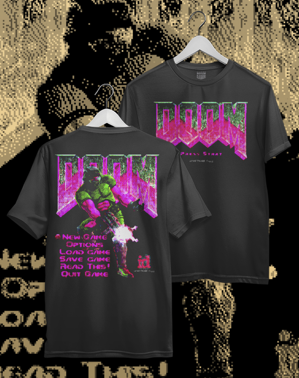 Polera Doom - Retro Doom | Frente y Espalda