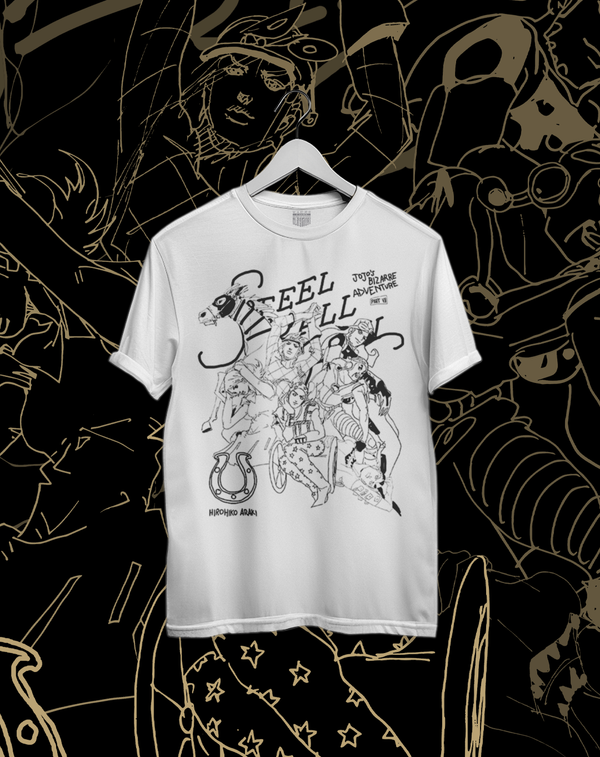 Polera JOJO Steel Ball Run - Steel Ball Run Sketches