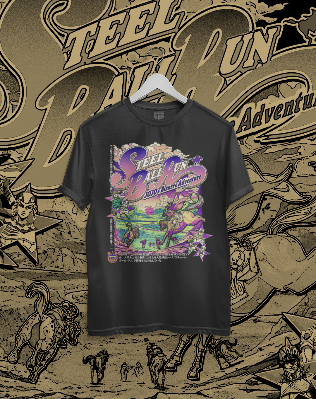 Polera JOJO Steel Ball Run - Steel Ball Run Anime