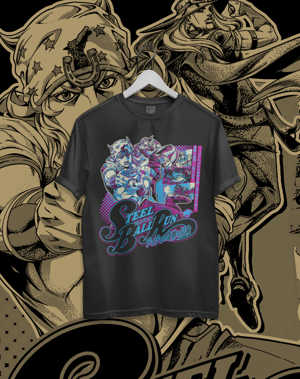 Polera JOJO Steel Ball Run - Joestar x Zeppeli Anime