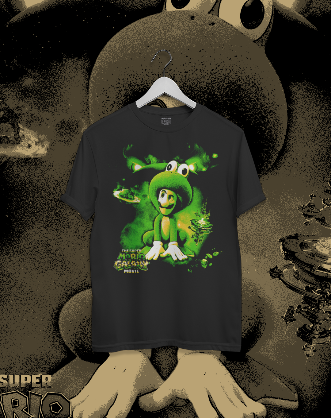 Polera The Super Mario Galaxy Movie - Luigi Frog