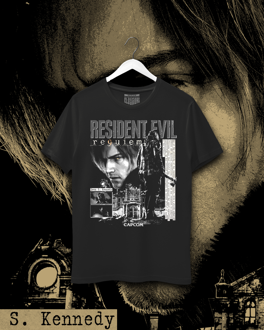 Polera Resident Evil - Requiem Leon S. Kennedy