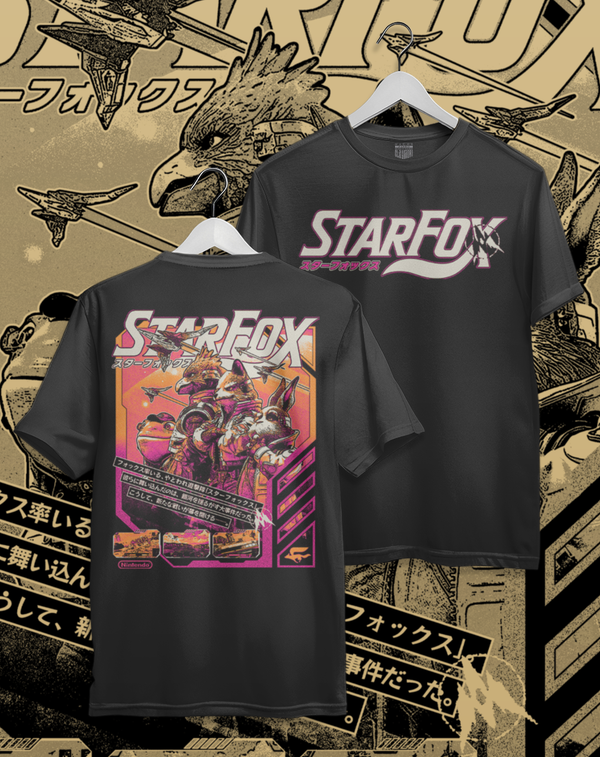 Polera Star Fox - Star Fox Switch II | Frente y Espalda