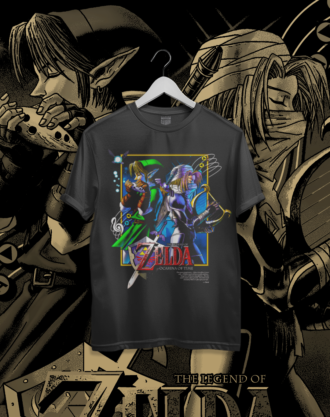 Polera The Legend of Zelda - Link & Sheik (Ocarina of Time)