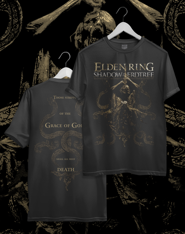 Polera Elden Ring Shadow of the Erdtree - Midra Señor de la Llama Frenética | Frente y Espalda