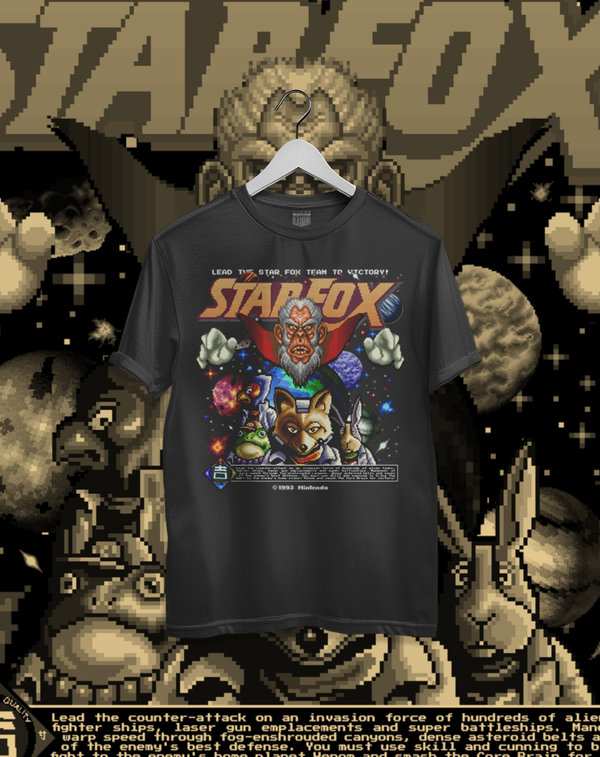 Polera Star Fox - Star Fox Retro Pixel