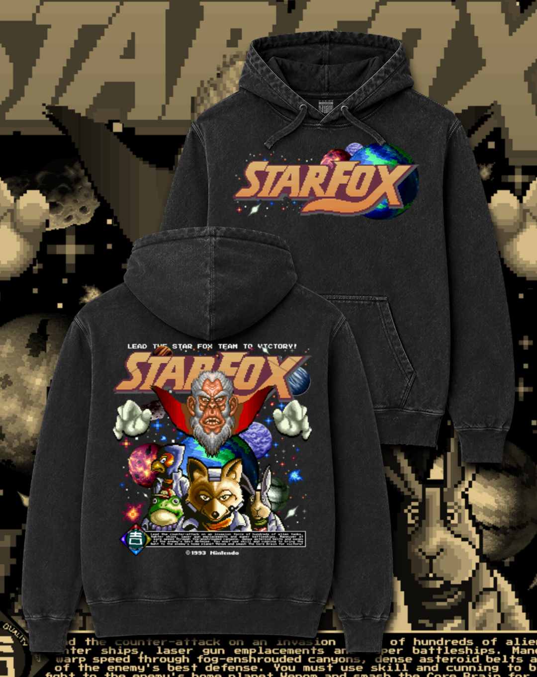 Polerón Star Fox - Star Fox Retro Pixel