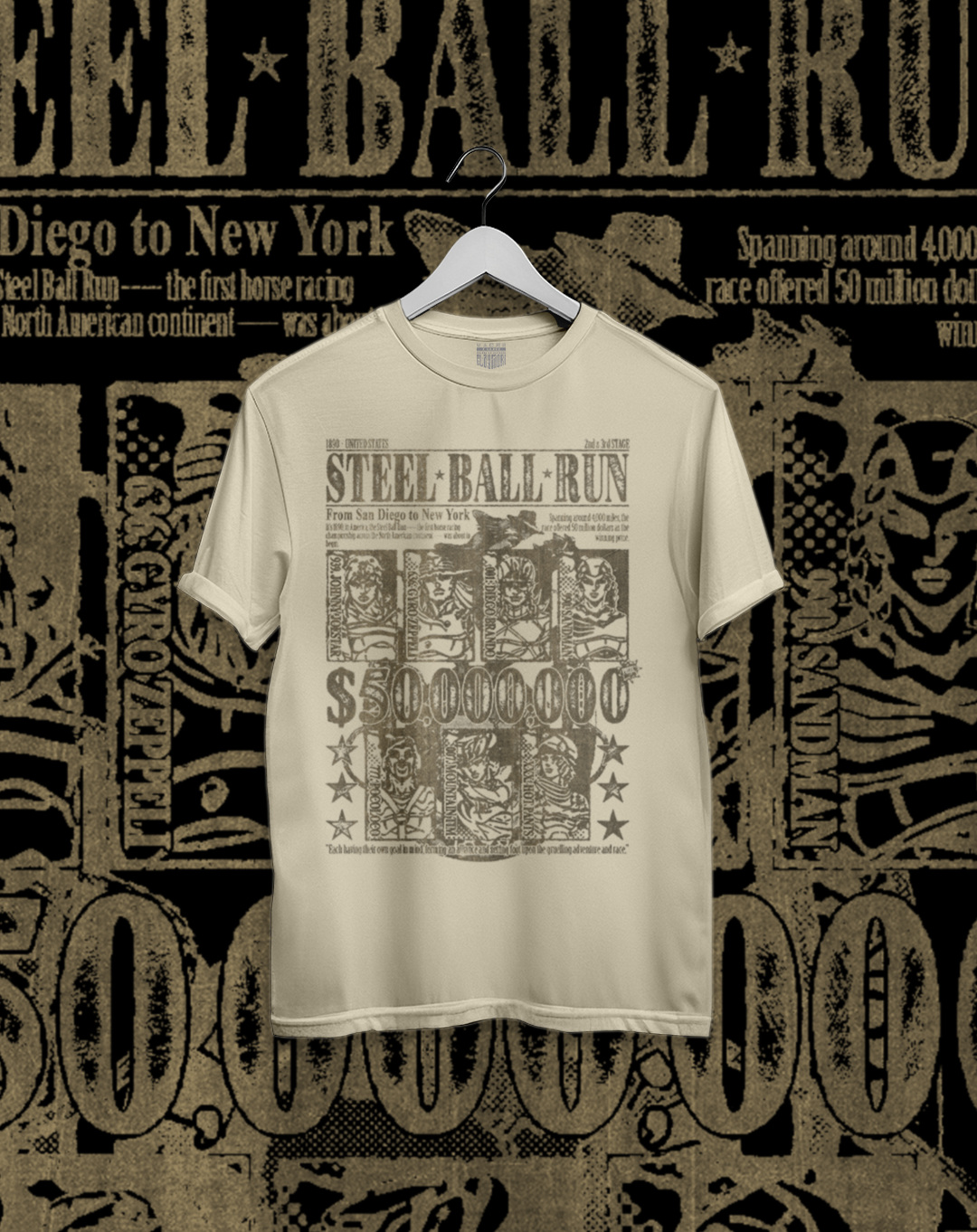 Polera JoJo Steel Ball Run - Steel Ball Run Competidores