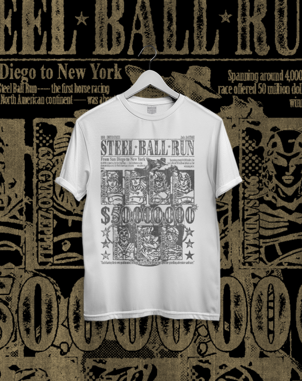 Polera JoJo Steel Ball Run - Steel Ball Run Competidores