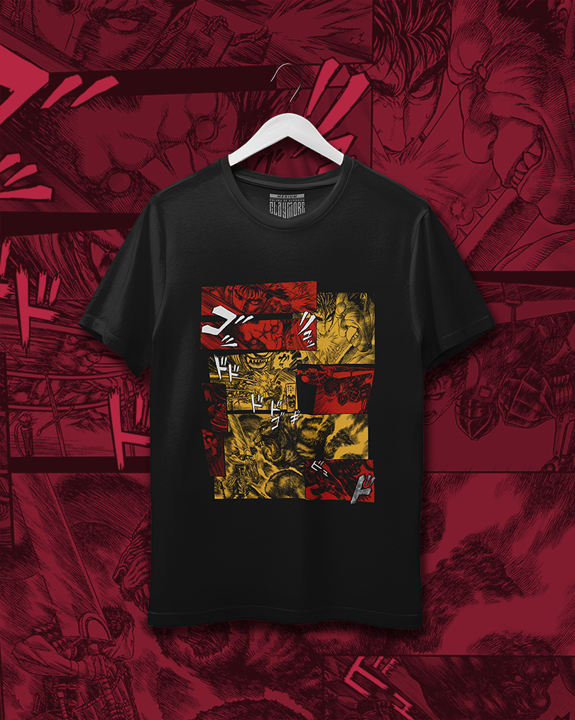 Polera Berserk - Guts vs Zodd