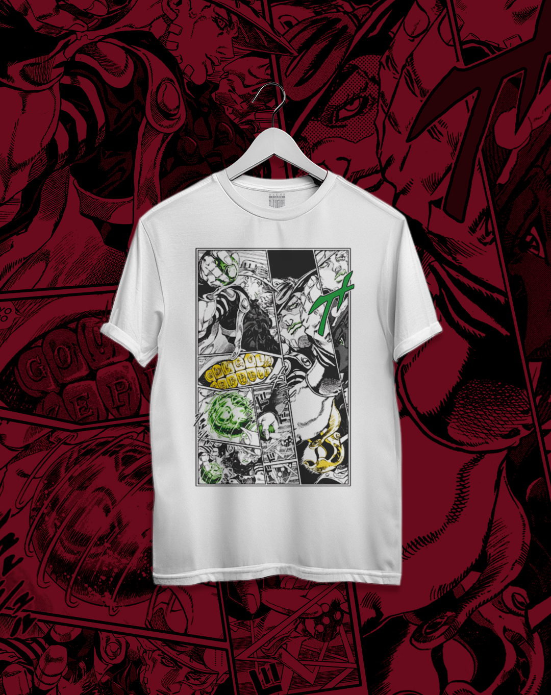 Polera Jojo Steel Ball Run - Gyro Zeppeli