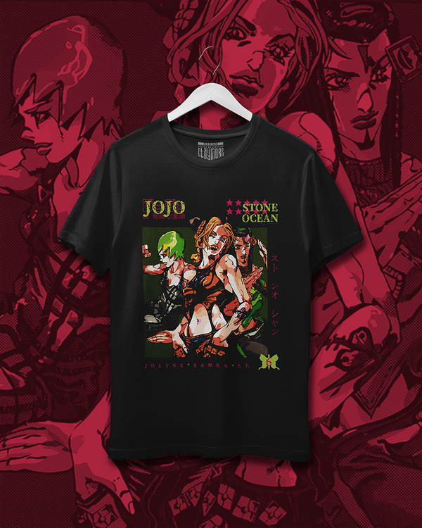 Polera Jojo Stone Ocean - Jolyne, Ermes & F.F.