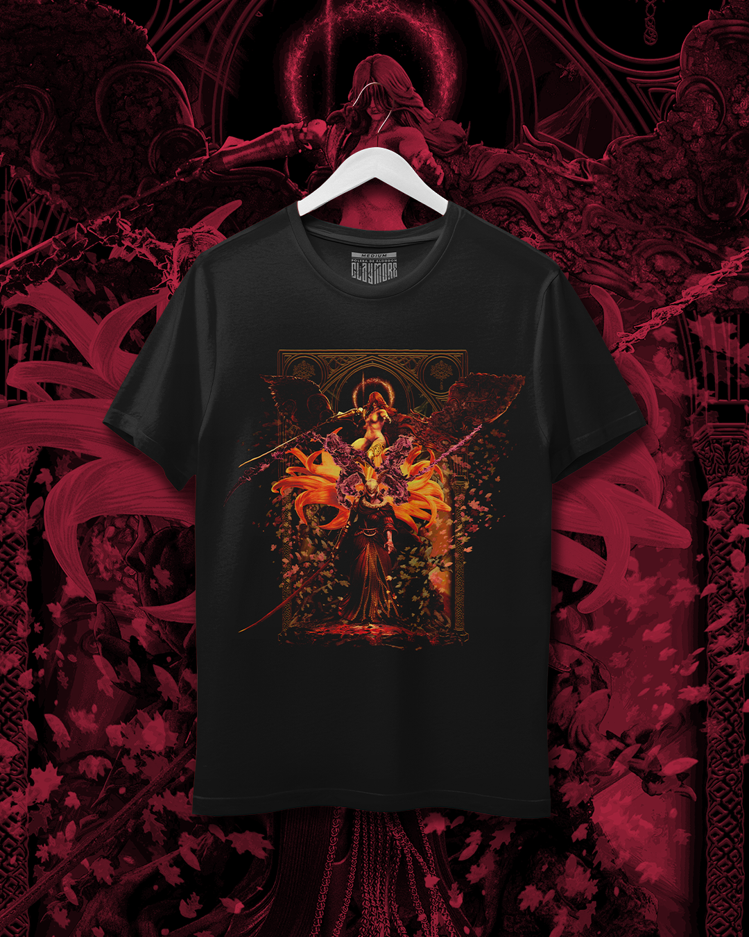 Polera negra Elden Ring - Malenia, Blade of Miquella