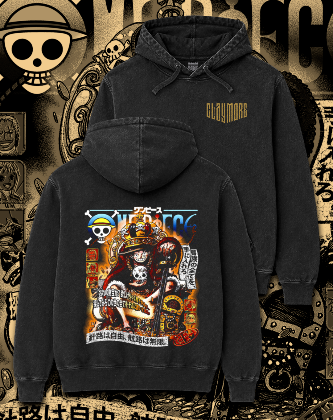 Polerón One Piece - Monkey D Luffy Gold