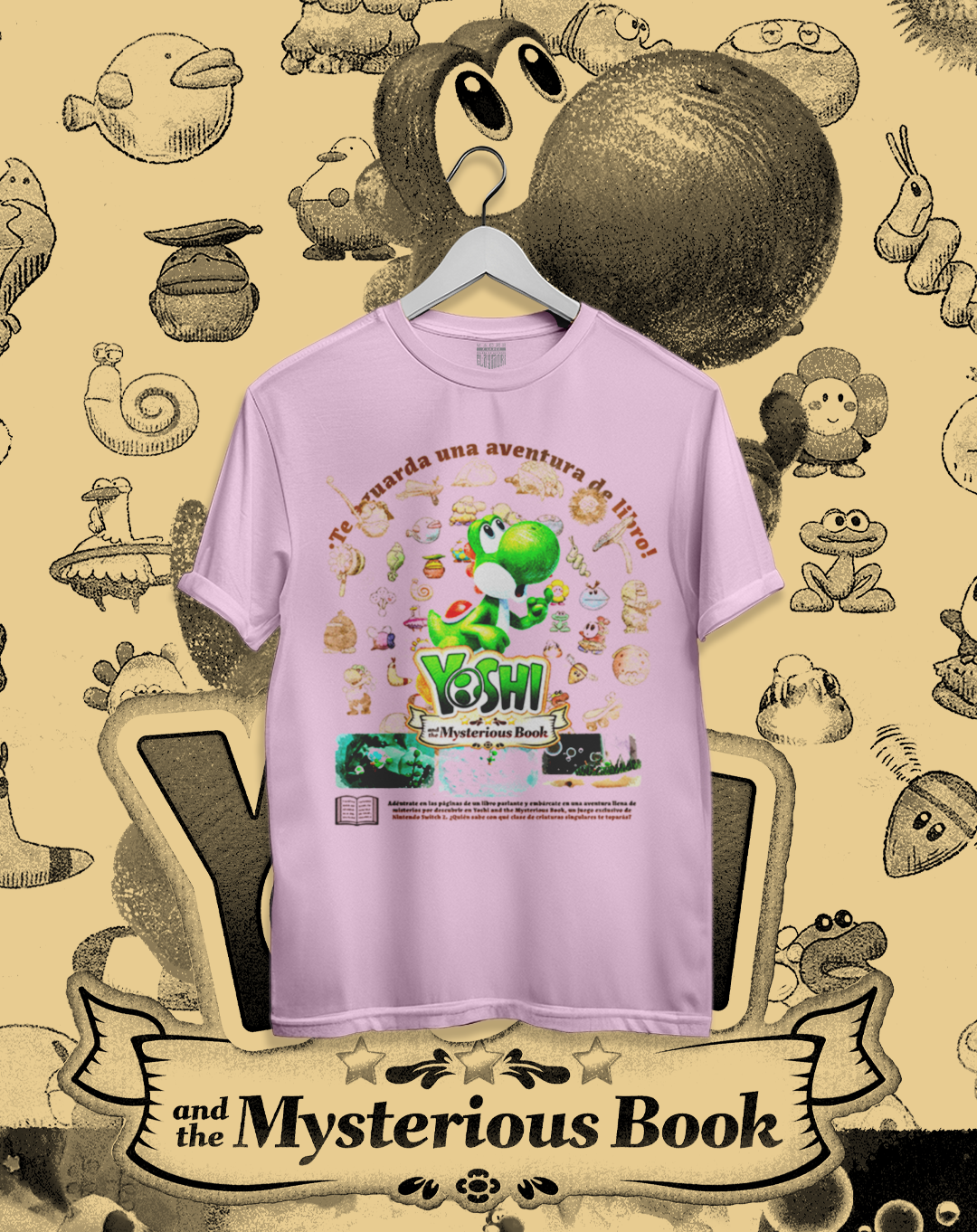 Polera Yoshi and The Mysterious Book - Yoshi y el Libro Misterioso